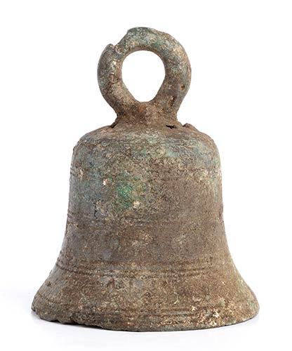 Medieval bronze bell, 10th-12th ... 