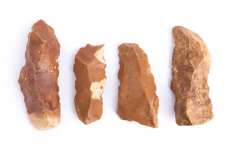 Collection of four Paleolithic ... 
