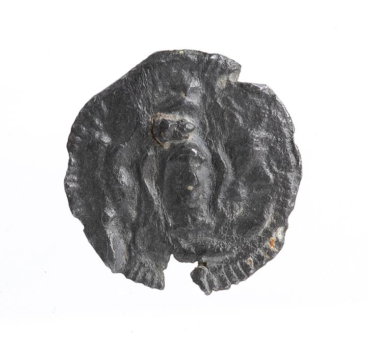 Greek lead seal with fronting ... 