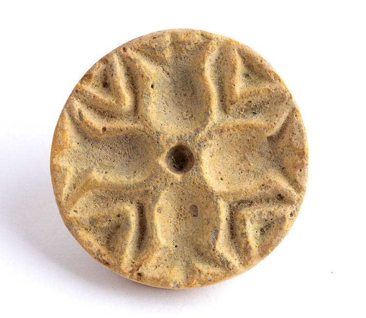 Bactrian Faience Button Seal with ... 