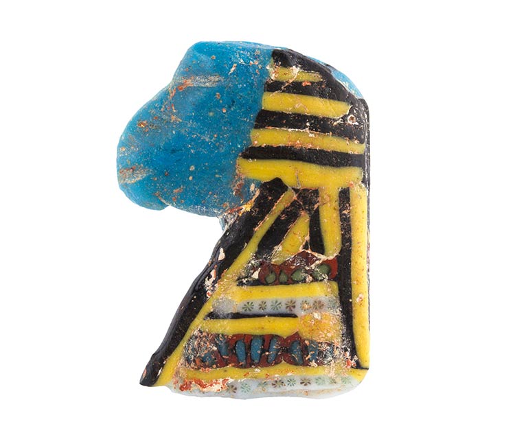 Egyptian khnum Head mosaic glass ... 