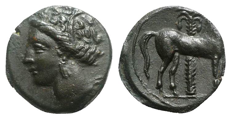 Carthage, c. 400-350 BC. Æ (14mm, ... 