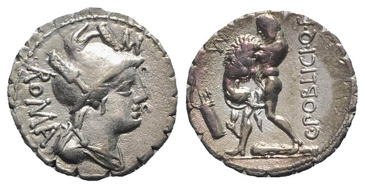 C. Poblicius Q.f., Rome, 80 BC. AR ... 