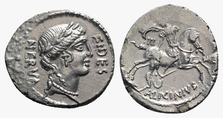 A. Licinius Nerva, Rome, c. 47 BC, ... 