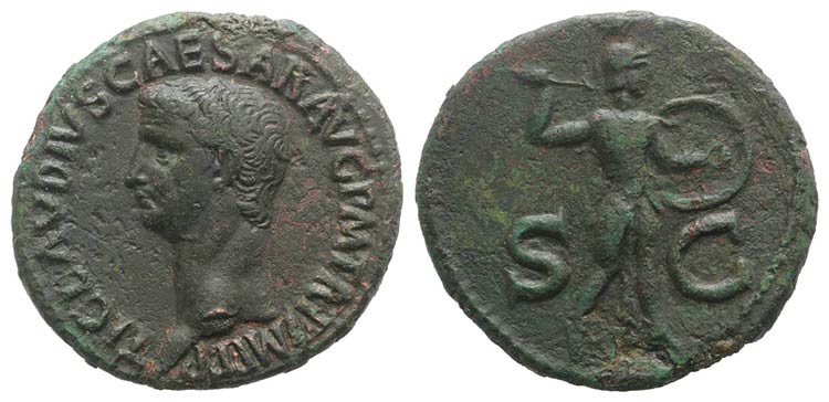 Claudius (41-54). Æ As (30mm, ... 