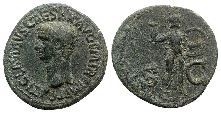Claudius (41-54). Æ As (31mm, ... 