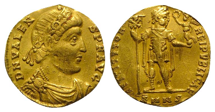 Valens (364-378). AV Solidus ... 