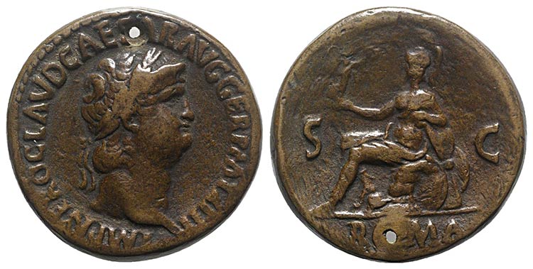 Nero (54-68). Æ Sestertius ... 