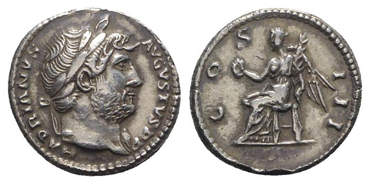 Hadrian (117-138). Fake Denarius ... 