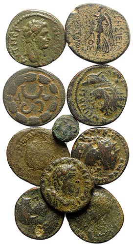 Lot of 10 Greek and Roman ... 