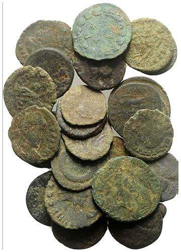 Lot of 25 Greek and Roman Imperial ... 
