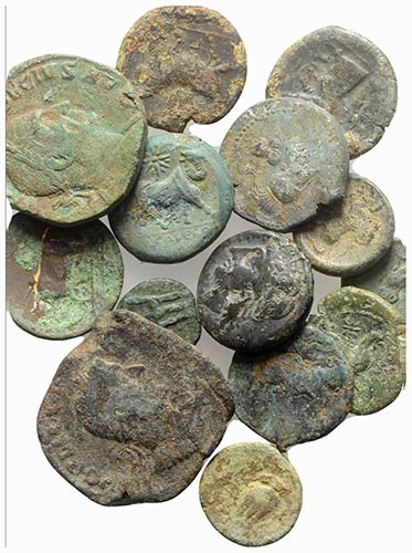 Lot of 15 Greek and Roman Imperial ... 