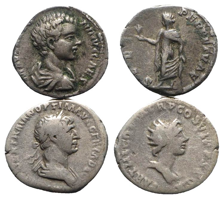 Lot of 2 Roman Imperial AR ... 