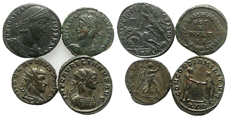 Lot of 4 Roman Imperial coins, ... 