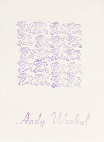 Andy Warhol - Blue Cows - 1967Blue ... 