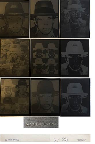 Andy Warhol - Nine negative prints ... 