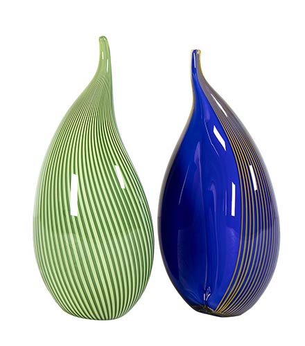 Set of 2  Murano glass sculptures ... 