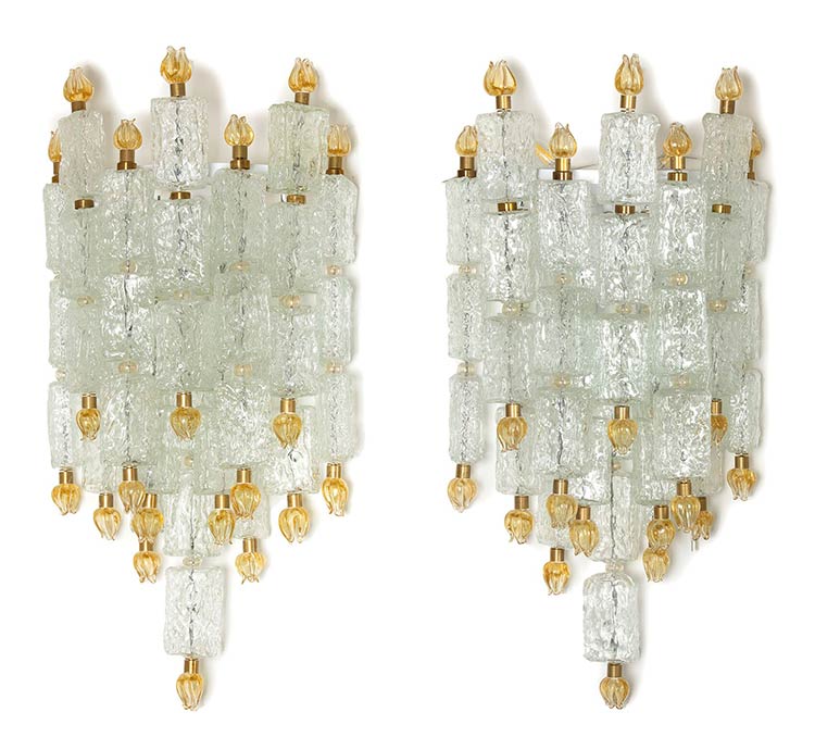 Set of 2 Appliques by Barovier and ... 