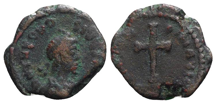 Theodosius II (402-450). Æ (10mm, ... 