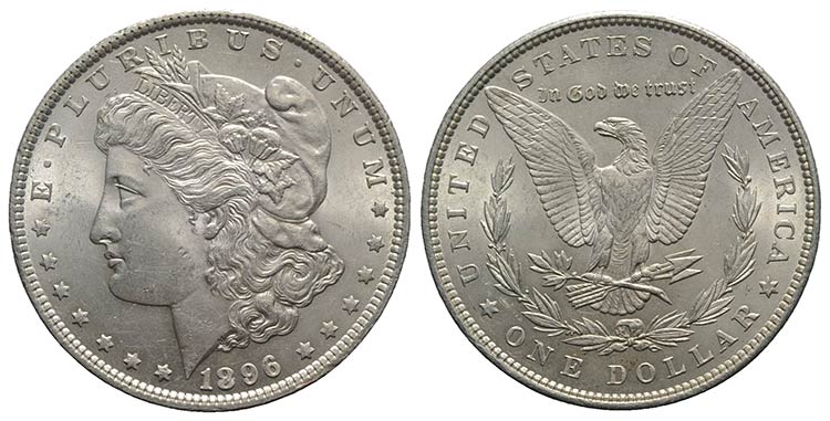 USA. AR One Dollar 1896 Morgan ... 