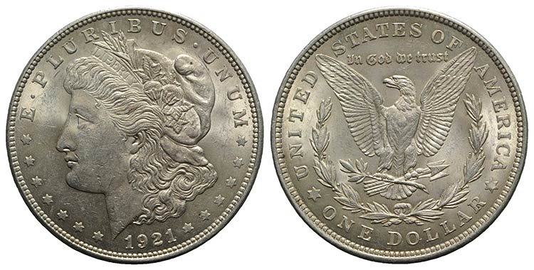 USA. AR One Dollar 1921 Morgan ... 