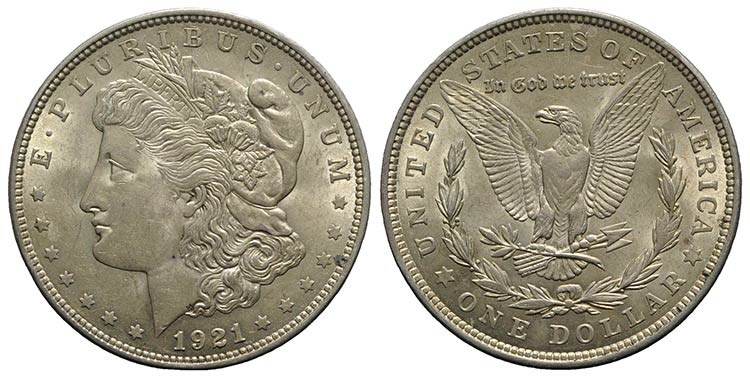 USA. AR One Dollar 1921 Morgan ... 