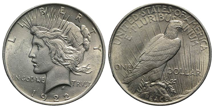 USA. AR One Dollar 1922 Liberty ... 