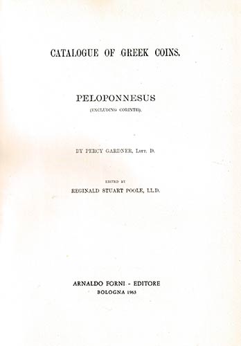 BMC Volume X: Peloponnesus. A ... 