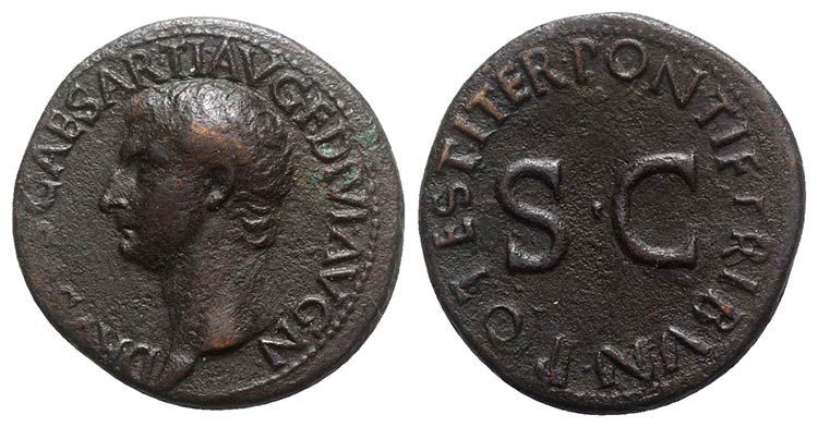 Drusus (Caesar, 19-23). Æ As ... 