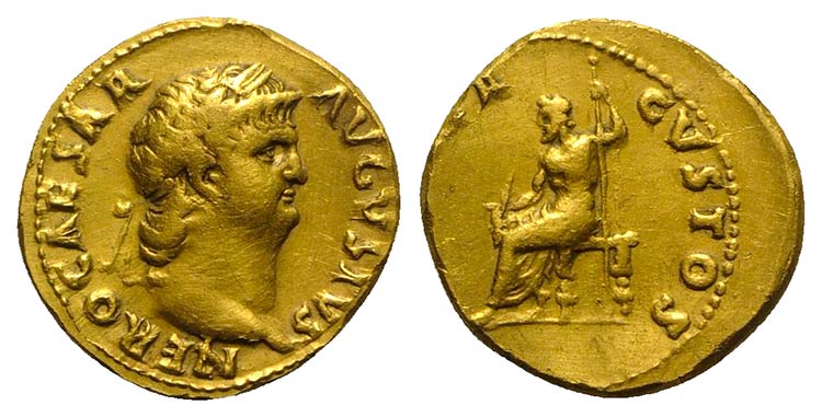 Nero (54-68). AV Aureus (19mm, ... 