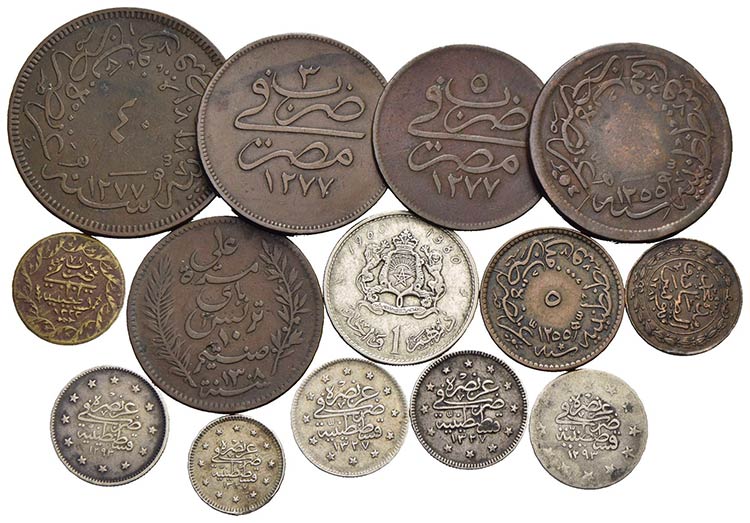 Estere - EGITTO - Lotto 14 monete ... 