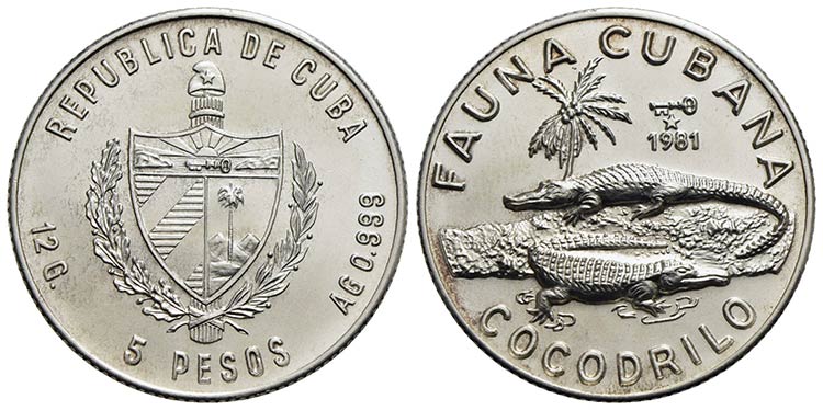 CUBA - Repubblica - 5 Pesos - 1981 ... 