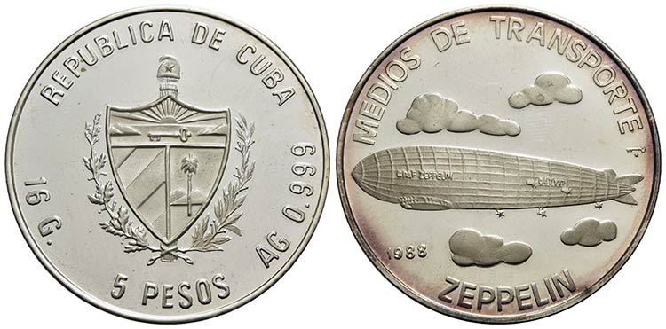 CUBA - Repubblica - 5 Pesos - 1988 ... 