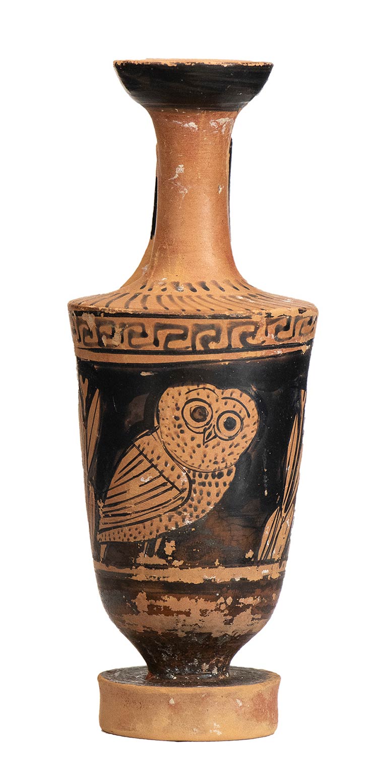 Attic Red-Figure Owl Lekythos, Mid ... 