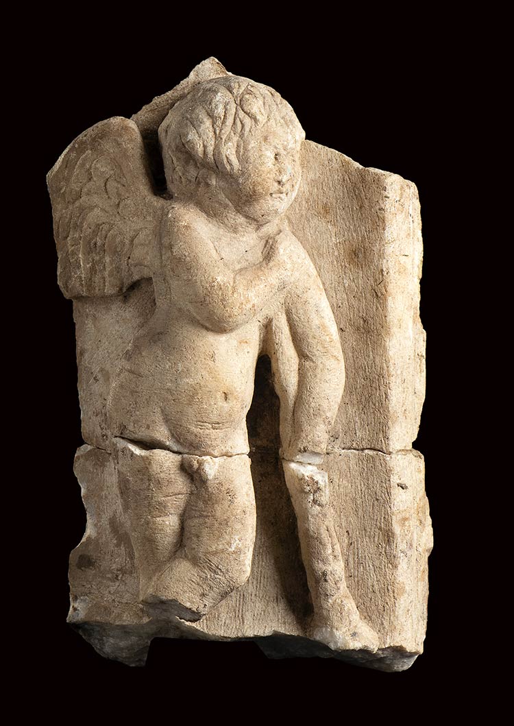 Roman Marble Relief with an Erote ... 