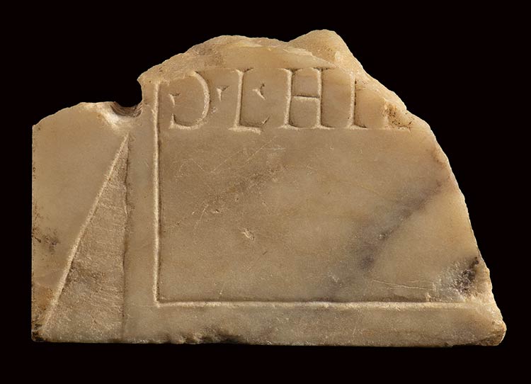 Roman Marble Inscription Slab on a ... 