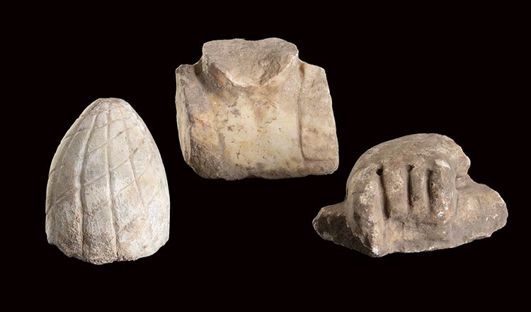 Collection of Three Roman Marble ... 