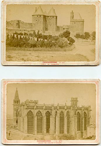 Carcassonne dopo i restauri, 1880 ... 