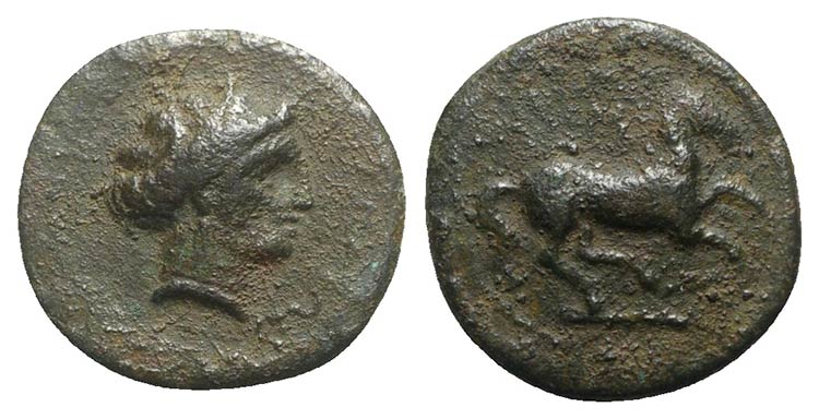 Sicily, Aitna, c. 354/3-344 BC. Æ ... 