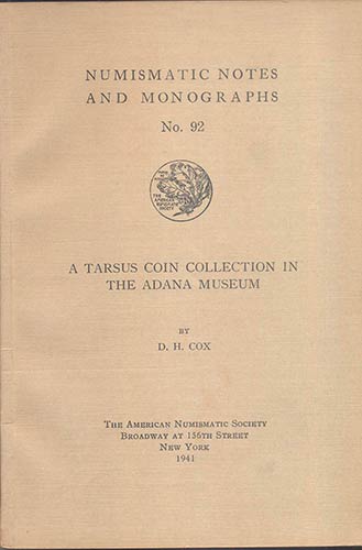 COX D. H. – A Tarsus coins ... 