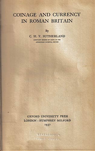 Sutherland C.H.V., Coinage and ... 