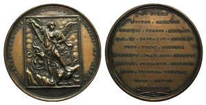Gregorio XVI (1831-1846). Æ Medal ... 