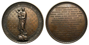 Pio IX (1846-1878), Le Puy. Bronze ... 