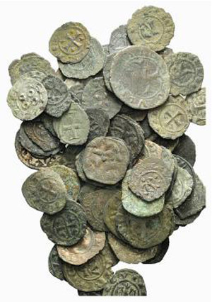 Lot of 87 BI Medieval coins, to be ... 