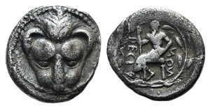 Bruttium, Rhegion, c. 450-445 BC. ... 