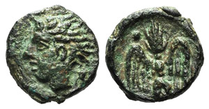 Sicily, Katane, c. 339-300 BC. Æ ... 