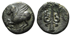 Corinth, c. 368-355 BC. Æ (11mm, ... 