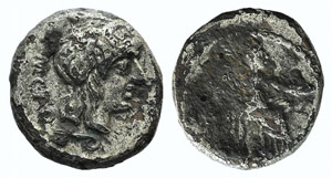 M. Cato, Rome, 89 BC. AR Quinarius ... 
