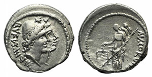 Mn. Cordius Rufus, Rome, 46 BC. AR ... 