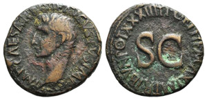 Augustus (27 BC-AD 14). Æ As ... 